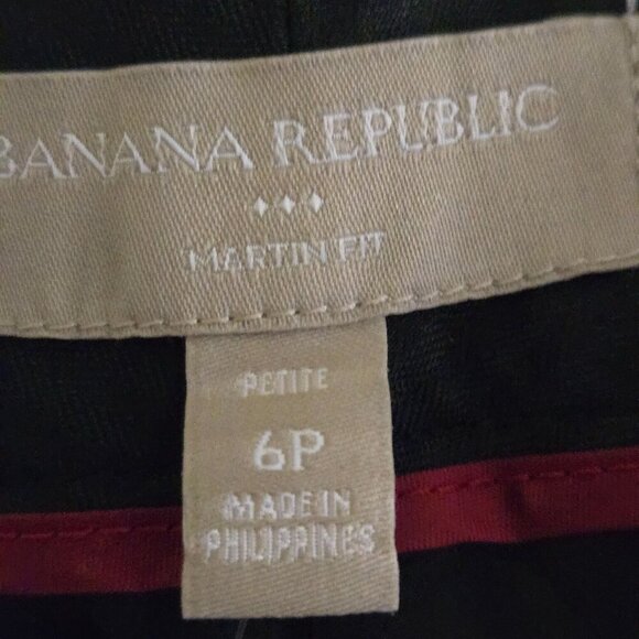 Banana Republic NWT Martin Fit Slim Ankle Gray Tweed Polka Dot Pants Size 6p - Picture 9 of 10